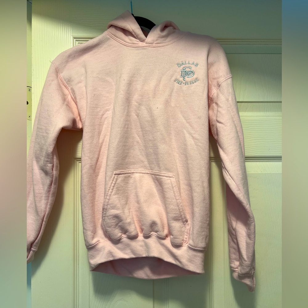 Dallas fire rescue hoodie youth large like pink